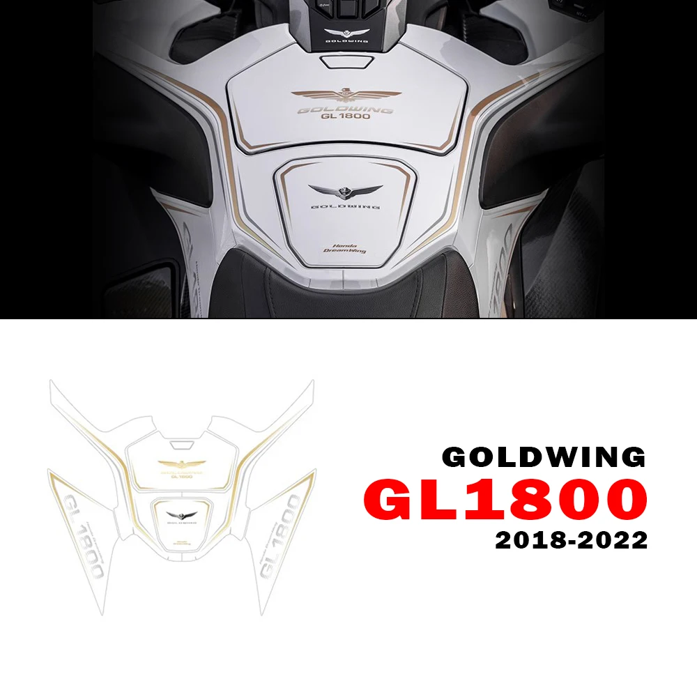 

Аксессуары GL1800 для Honda Goldwing GL 1800 Gold Wing 2018-2022, Мотоциклетные аксессуары, защитные противоскользящие наклейки