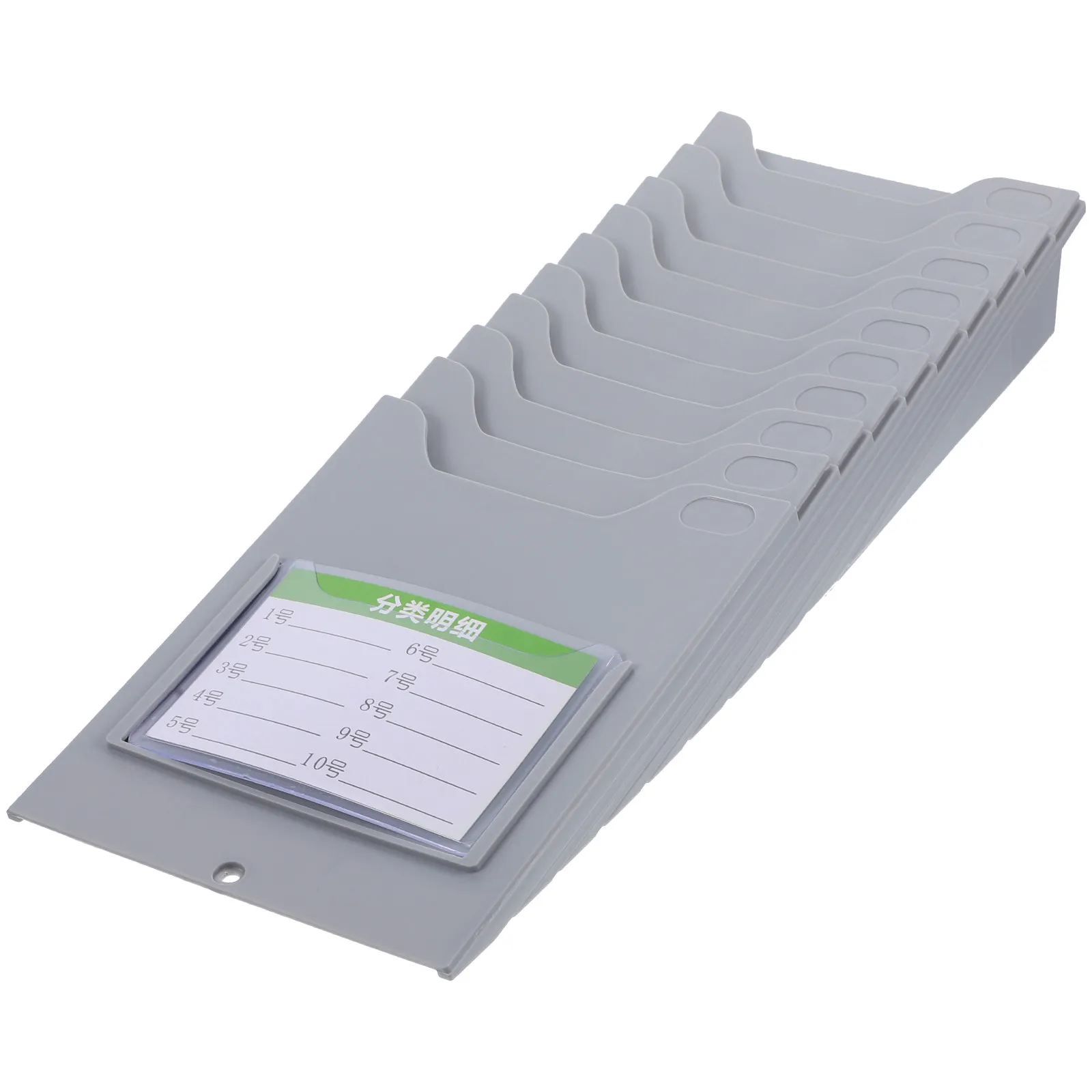 Material Document Card Rack Wall Mounted Warehouse Card Slot Organizer Time Cards Holder Attendance Rack Office Factory Supplies