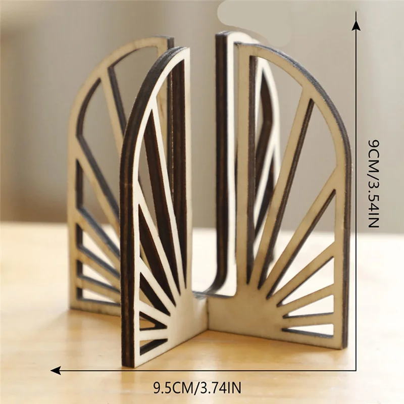 A11E-Plant Reproductive Tube Hollow Solid Wood Plant Shelf Wooden Desk Table Home Decoration