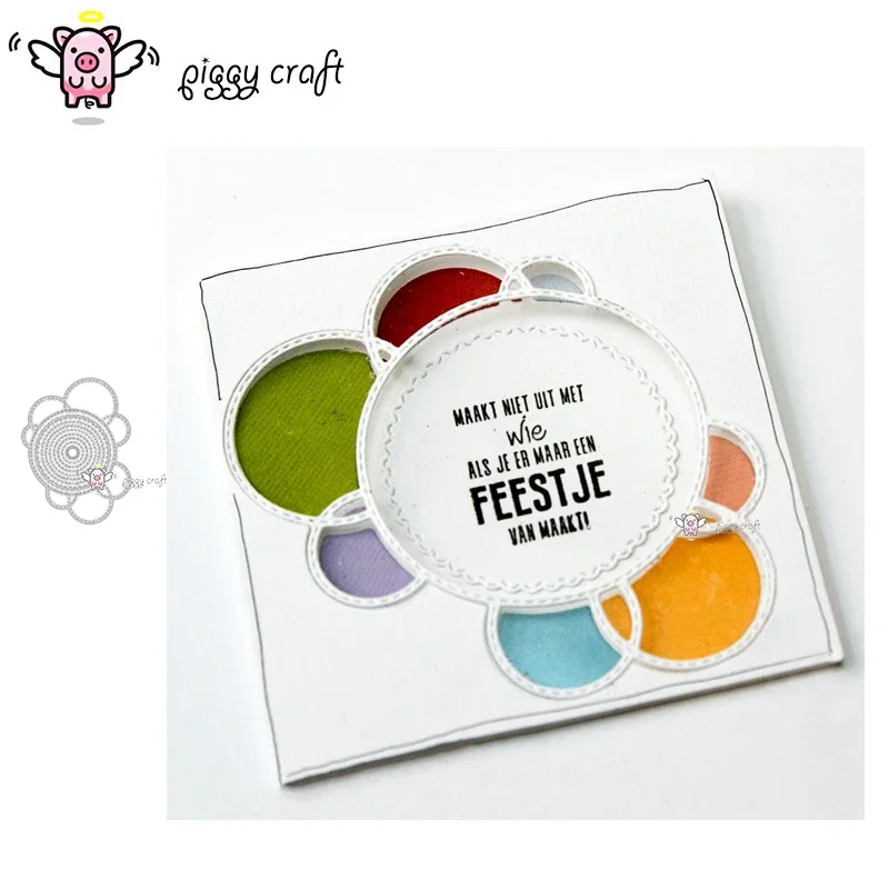 

Набор металлических вырубных форм Piggy Craft, 9 шт., для вырезания круглых фонов, для скрапбукинга, бумажных поделок, ножей, ножей-резаков, трафаретов, вырубных ножниц