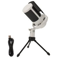 【Shop Now】GAM-ME6S Desktop Live Streaming Microphone USB Computer Karaoke Mobile Game RGB Dazzling Lighting