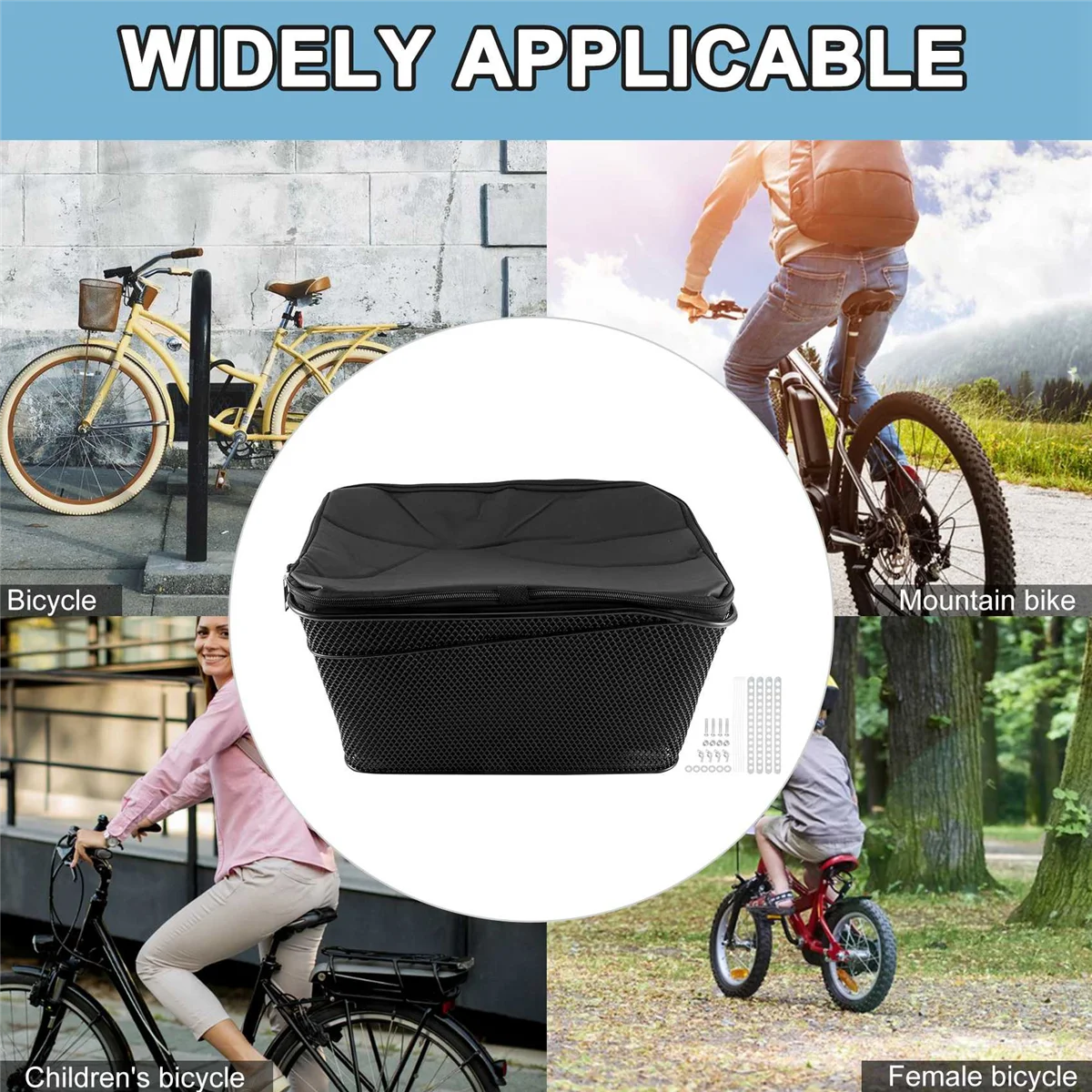 Rack de carga traseiro para bicicleta de grande capacidade altamente recomendado com capa à prova d'água A