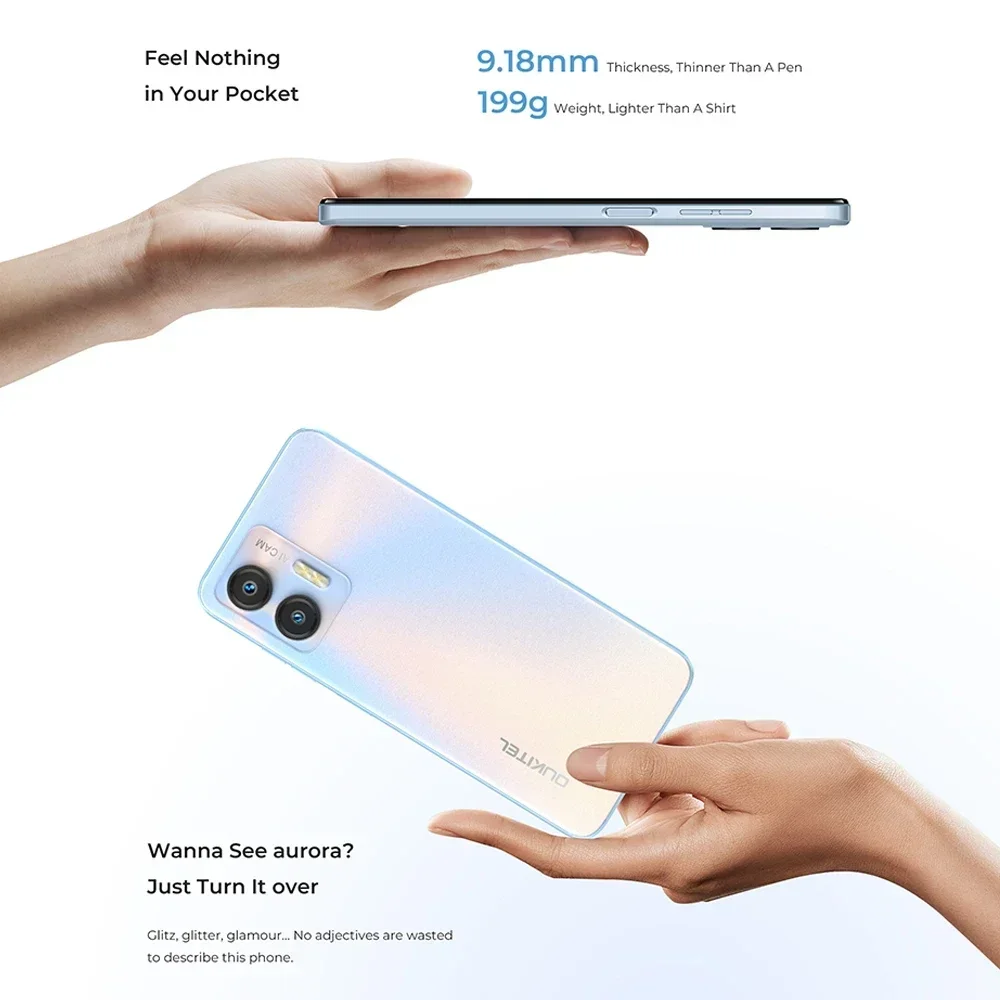 هاتف ذكي OUTIKEL C36 24GB (8+16) 256GB هاتف محمول 6.56 بوصة 90 هرتز شاشة عالية الدقة 50MP + 16MP 5150mAh 4G Android 14