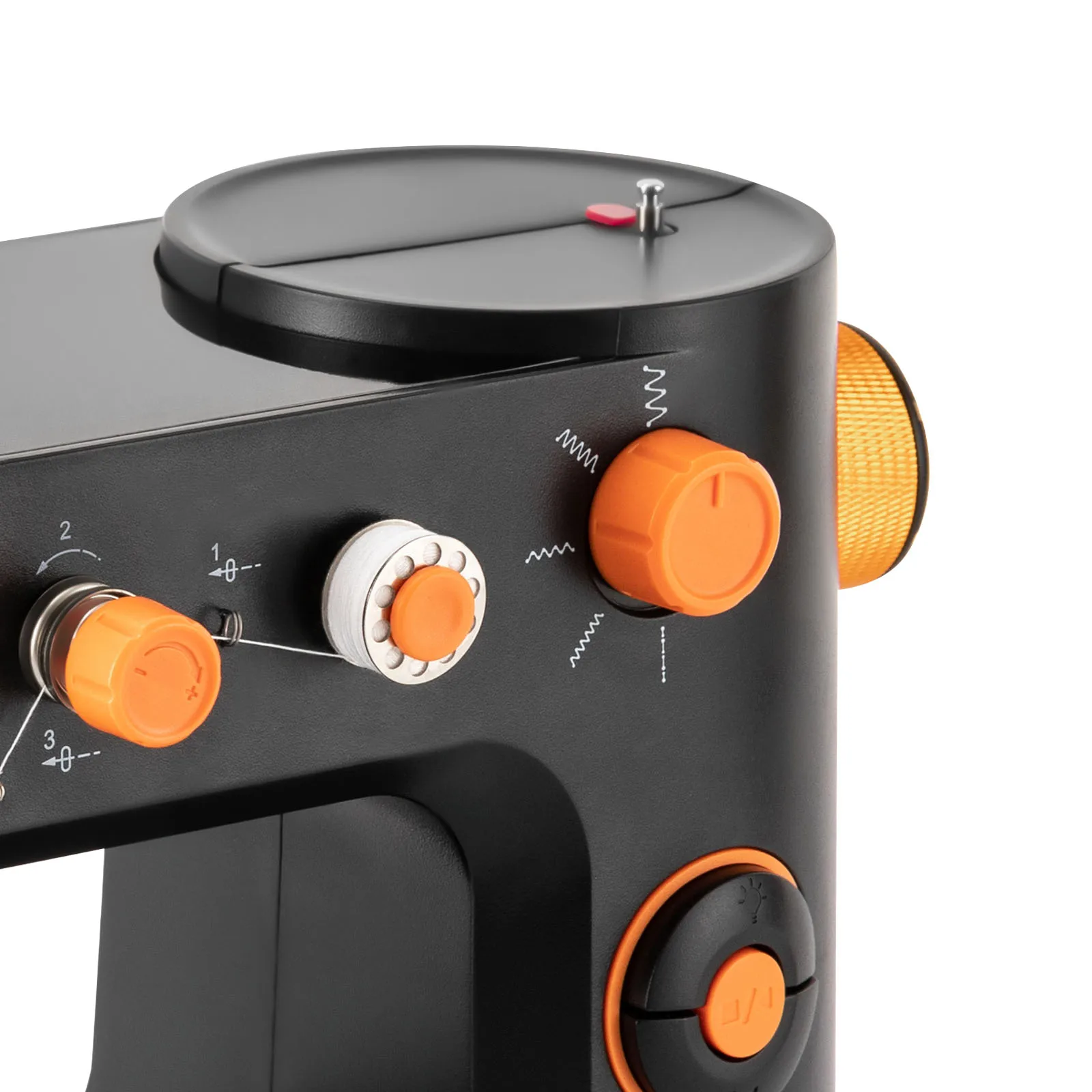 Haushalt Kleine Nähmaschine Mini Tragbare Nähen Desktop Automatische Nähmaschine DIY Hause Nähen Zubehör für Kleidung Se – Detail 24