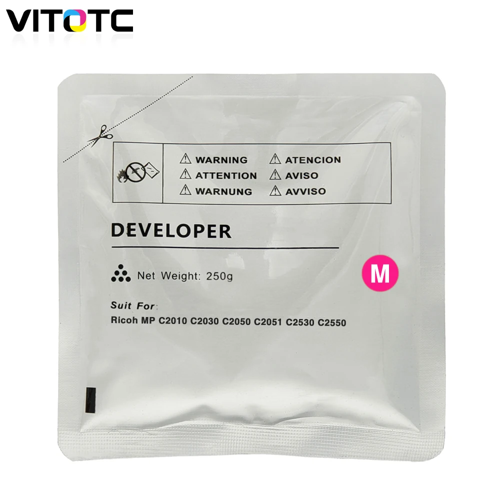 250g/PC Developer Powder Compatible For Ricoh MP C2010 C2030 C2050 C2051 C2530 C2550 MFP Laser Copier