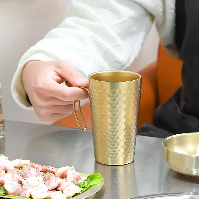 

Diamond Pattern Mug with Handle Restaurant Coffee Cup for BBQ Shop Heat Resistant