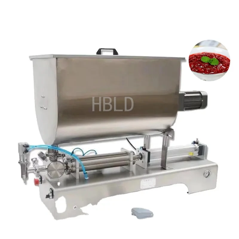 High Quality And High-Performance Butter Honey Filling Machine, Small Jam Packaging Machine With Stirring Rod