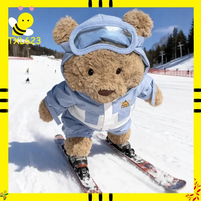 Winter Bashful Bear Plush Doll Kawaii Children's Christmas Gift Ski Series Jc New 2025 Duplicate Edition Stuffed Animal Toy