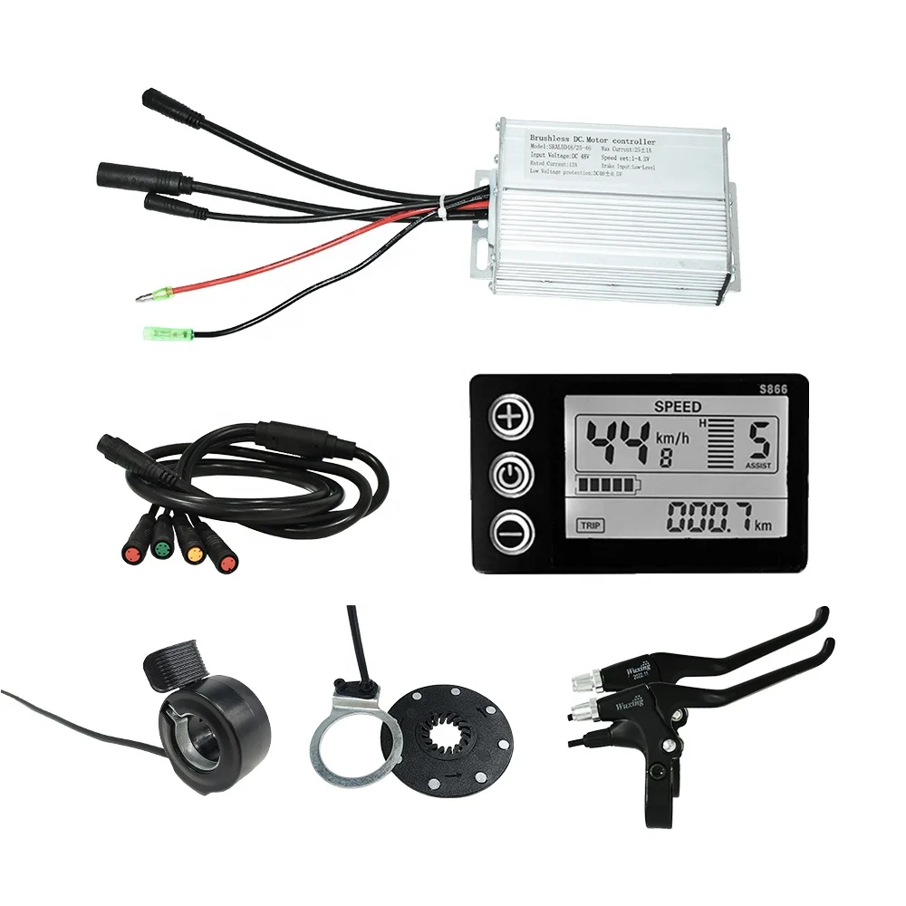 

High Performance 48v Smart Electric Bike Kit Pedal Assisted LCD Parts Electric Bike Conversion Controller Kit