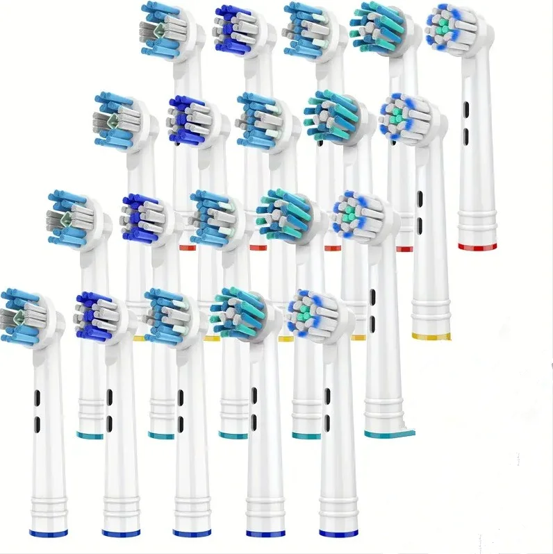 Toothbrush Replacement Heads For Braun Oral B, 3D Whiteing/Precision Clean/Floss Action/Cross Action/Gum Care/Sensitive