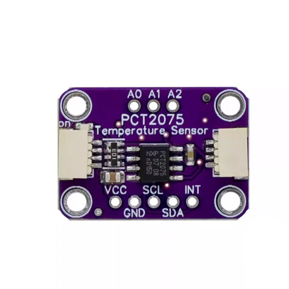 Temperature Sensor PCT2075 Module with 2.7V to 5.5V Operation Range Suitable for 3. and 5V Microcontroller Systems