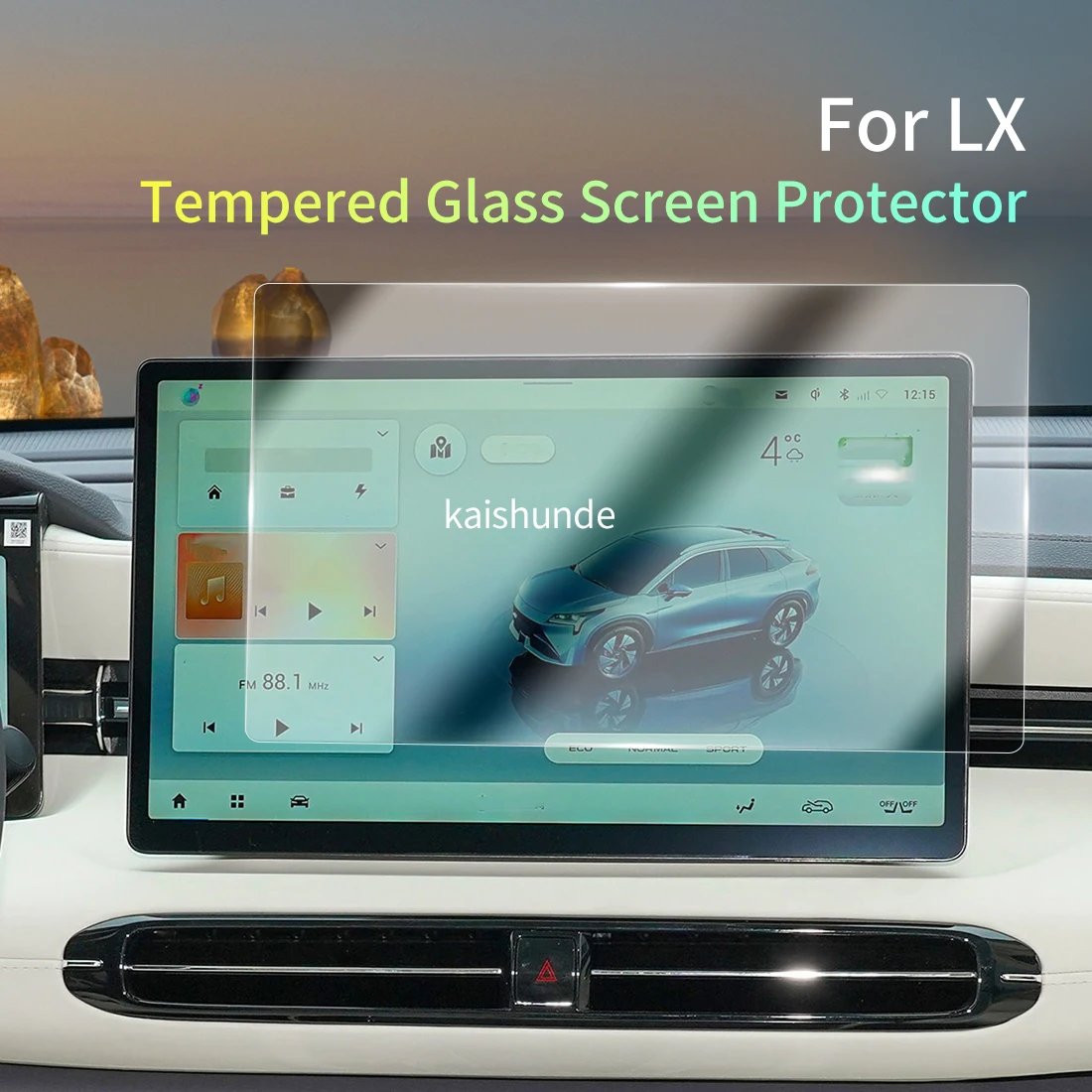 Car Stickers Meters Protector For 26 AION LX Tempered Glass Protective Film Display Navigation Vehicle