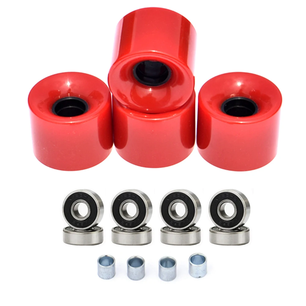 Roller Skating Skateboard Wheel With Bearing 78A For Street Cruising Hoverboard Parts Accessories 4 Pcs/Set 60x45mm High Quality