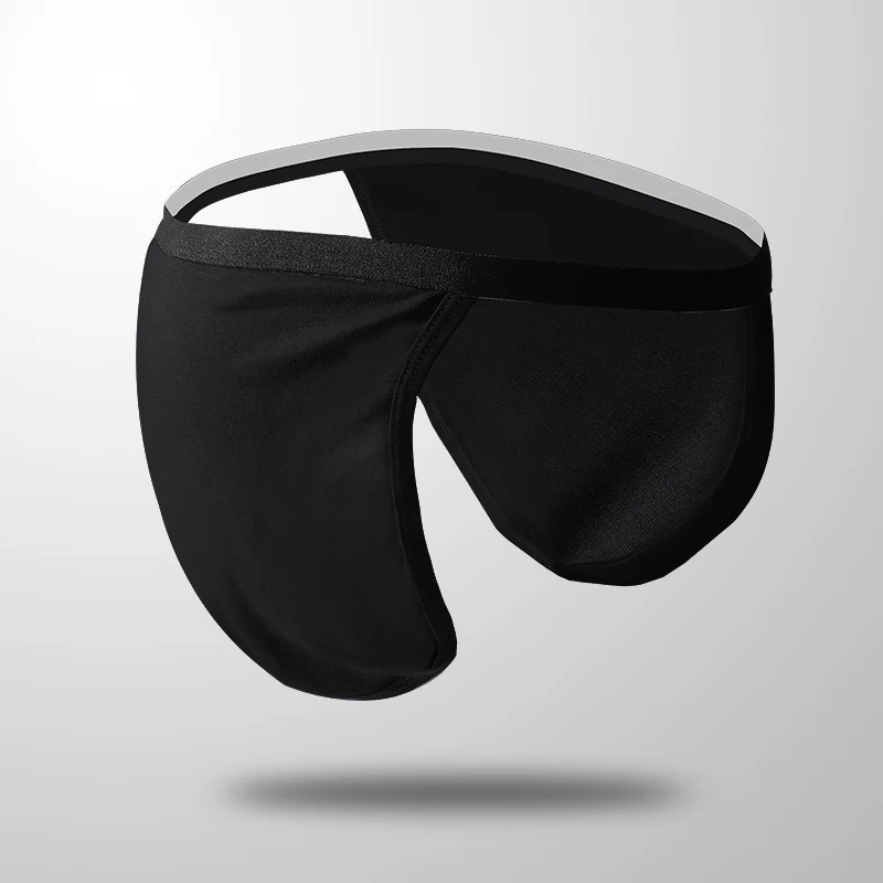 Japanese style cotton underwear with pockets, men's breathable sports underwear, no pockets, thin thong, sexy fig cloth