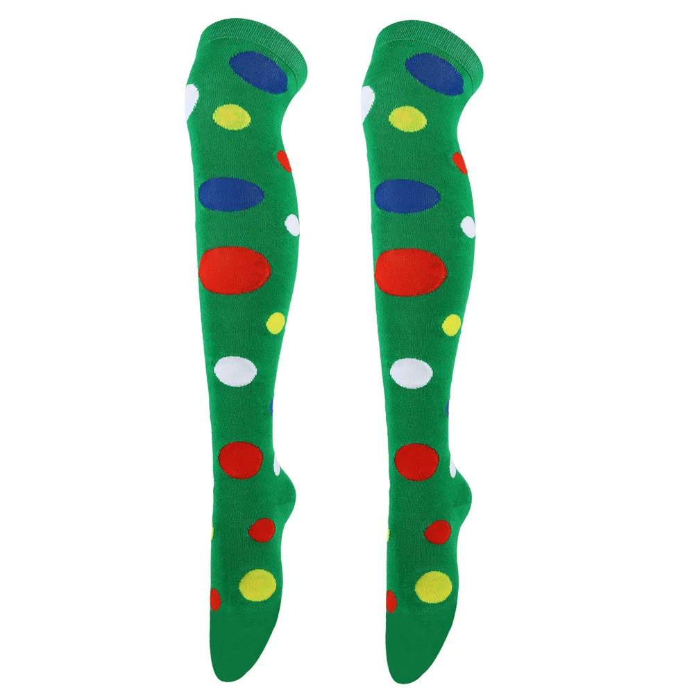 Große gepunktete Strümpfe für Damen, über Knie, hohe lange Socken, bunter Kuh-Druck, Anime-Performance, Cosplay-Requisiten, Party, Festival, Geschenke – Detail 11