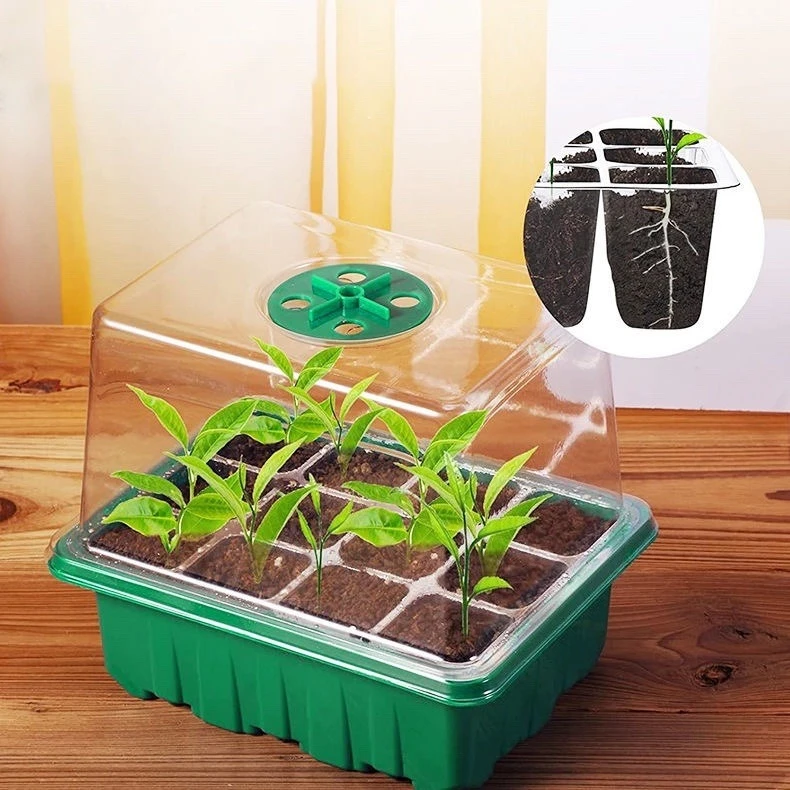 مصنع مصباح ليد لبذور النبات كاتب صواني الحضانة الأواني الشتلات صينية زارع النبات تزايد اناء للزهور زراعة الشتلات وعاء