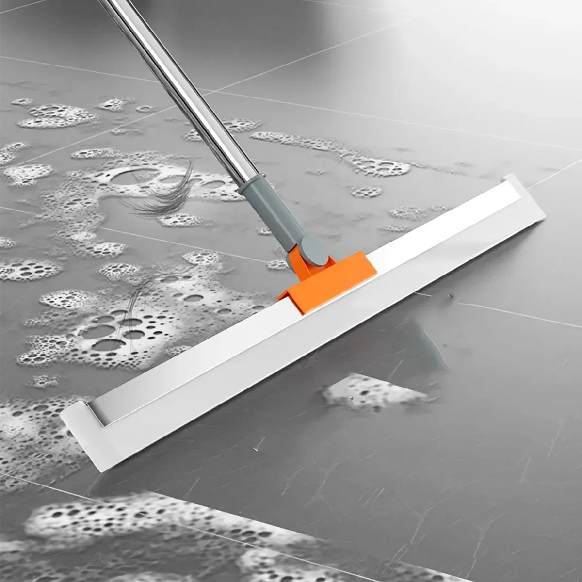 

Magic Silicone Scraper Broom Multi-Surface Wiper for Glass Floors Bathrooms Easy Cleaning Tool for High Places Household Use