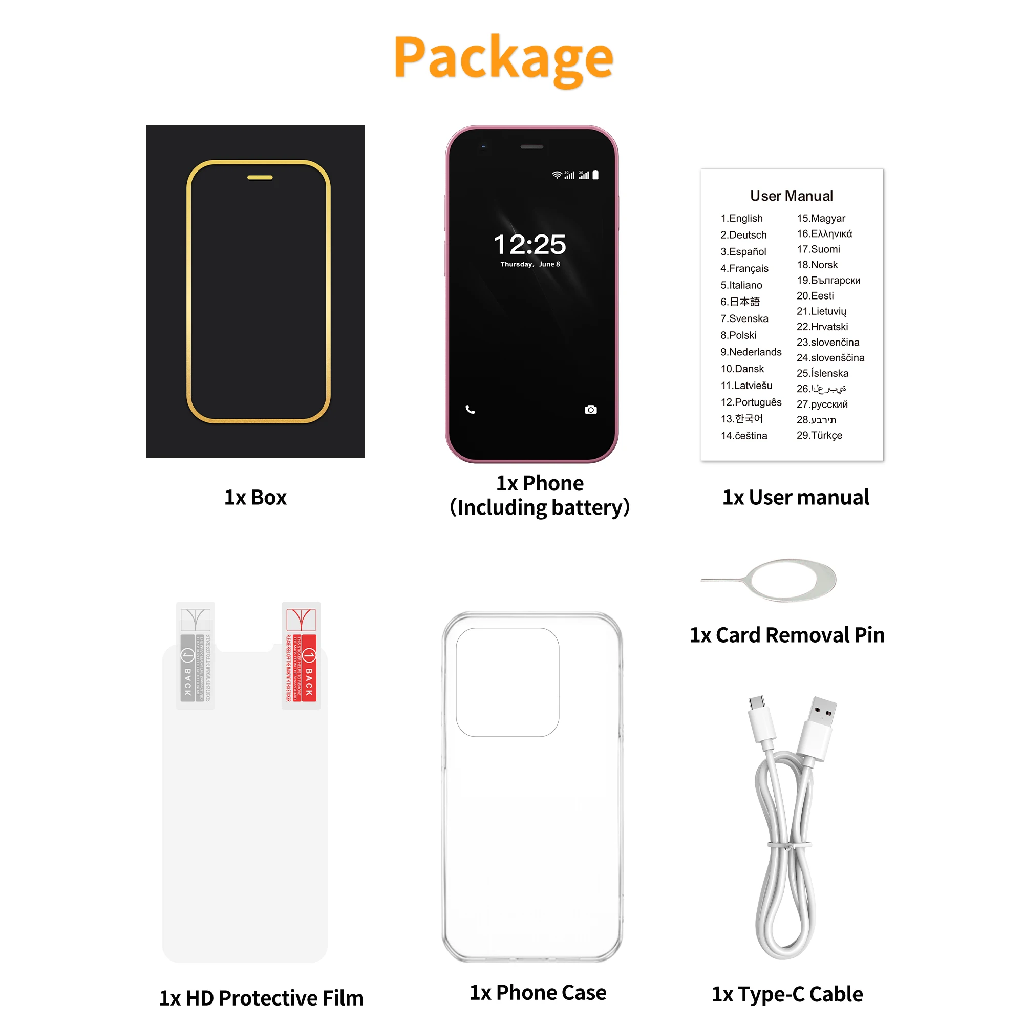 SERVO 15SE Super Mini Smartphone3G WCDMA Dual SIM Android System 2GB+16GB Play Store Wifi 3.0" Small Pocket Cheap Smart Phones
