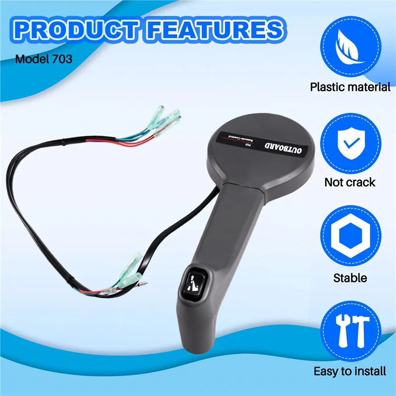 

AU34-ручка дроссельной заслонки/переключателя переключения наклона для подвесного мотора, новый стиль 703, блок дистанционного управления 703-48221-10