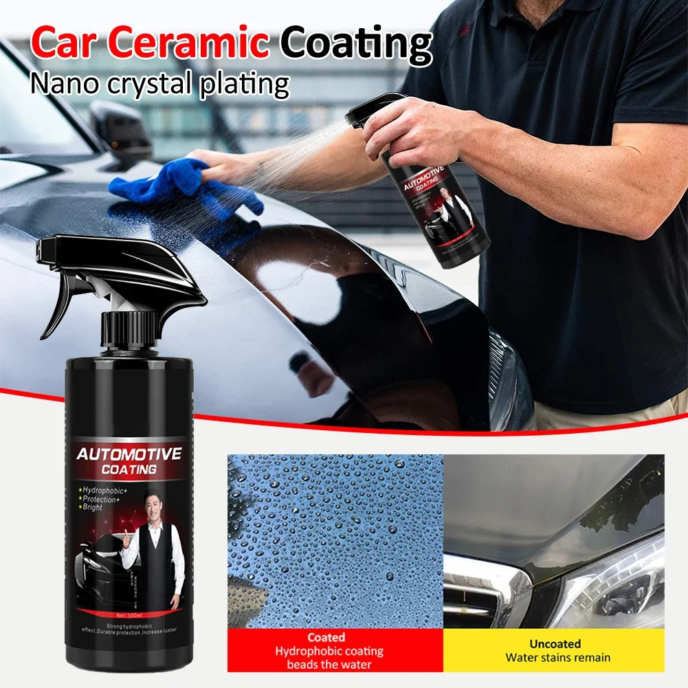 

9H Car Liquid Ceramic Coat Super Hydrophobic Glass Coating Set Polysiloxane and Nano materials Car Polish