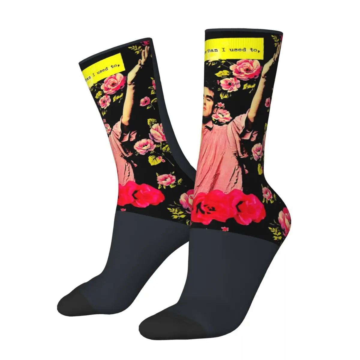 Morrissey Men's Socks Retro Harajuku The Smiths Street Style Novelty Casual Crew Sock