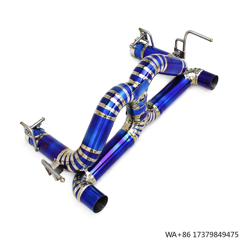 

ODM Street Car Catback Muffler for Ferrari 488 2015-2019 Dynamic Sound Titanium Pipe Alex Back Exhaust Flow System Exhauster