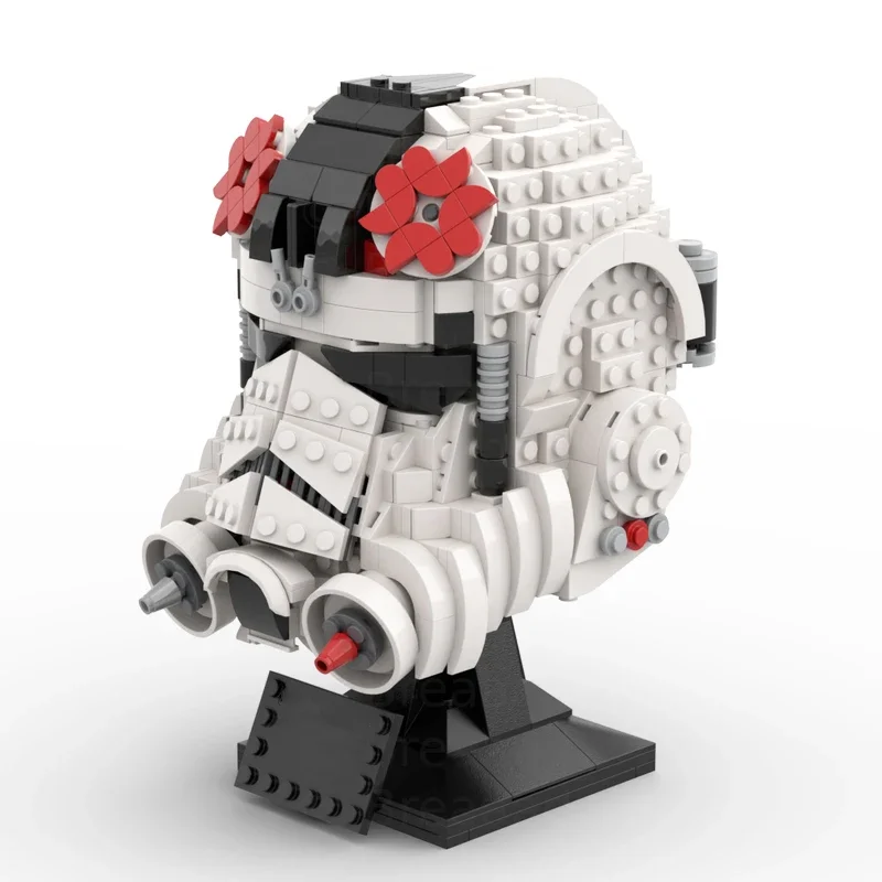 779PCS MOC Star Battle AT-AT Pilot Helmet Collection Famous Film Model Building Blocks Stacking Bricks Creative Kid Toy Gift Diy