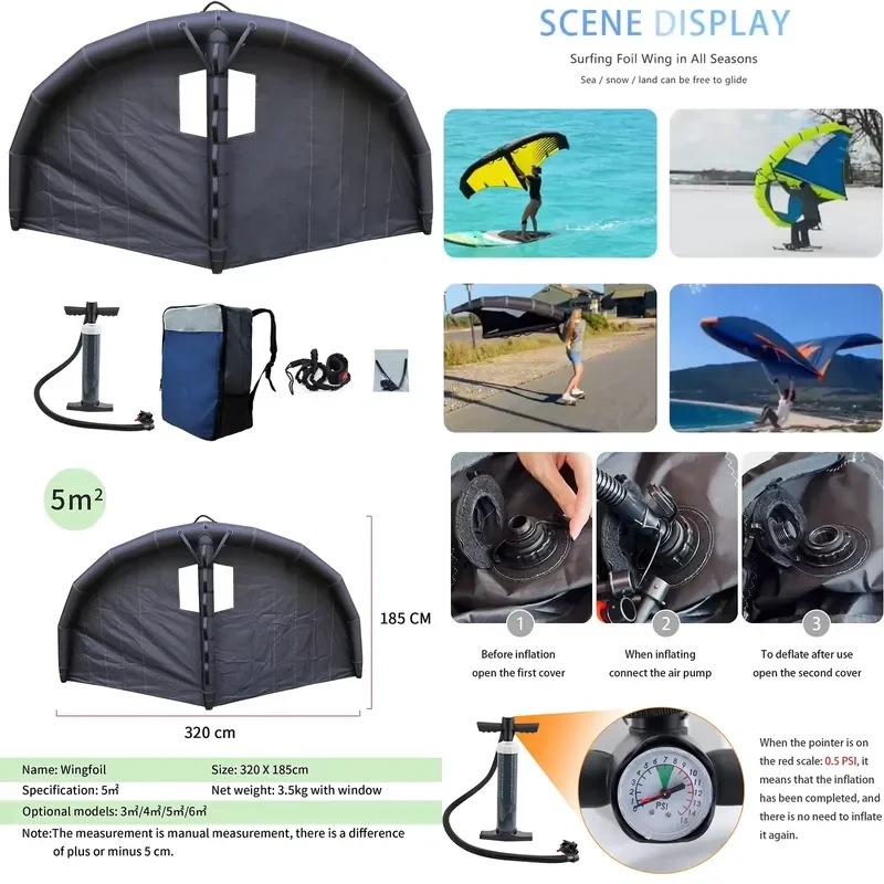 Factory Hot Sale 2.2 Inflatable Sail SUP Board Paddle Board Sail for Surfing