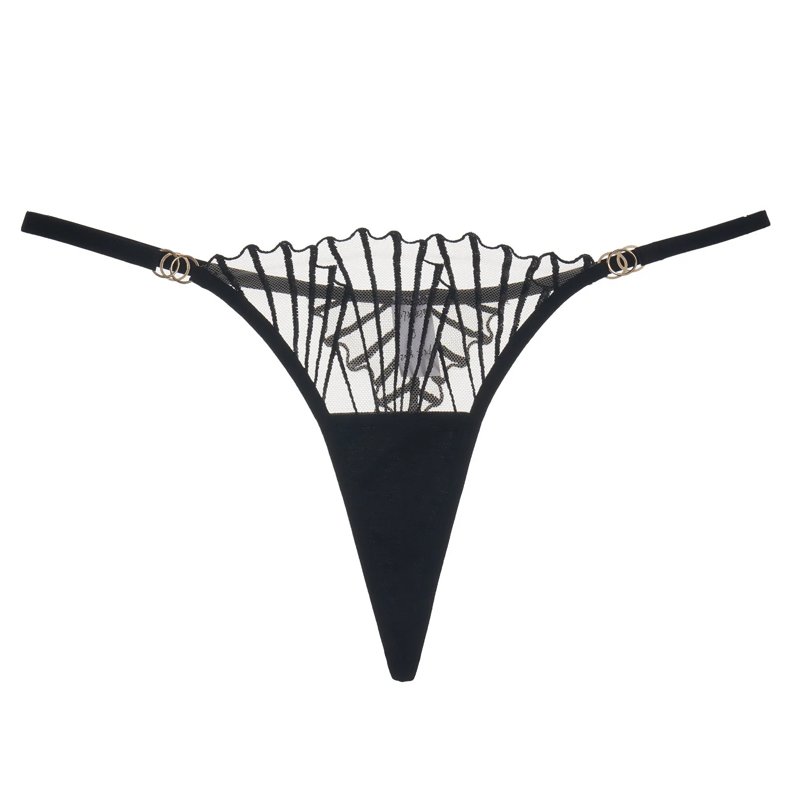 French Ultra-thin Mesh Embroidered Underwear Bra Women\'s Cute Sexy Chest Gather Large-sized Intimates Female Solid Bralette Set