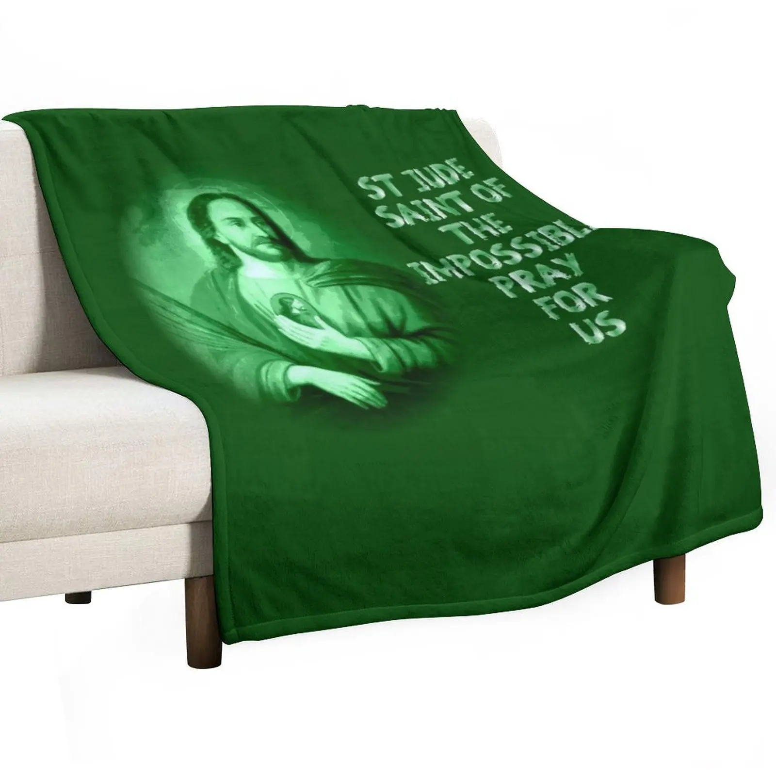 St Jude Thadeus Apostle - Saint of the Impossible Throw Blanket Baby Stuffeds Summer Custom Hairy Blankets