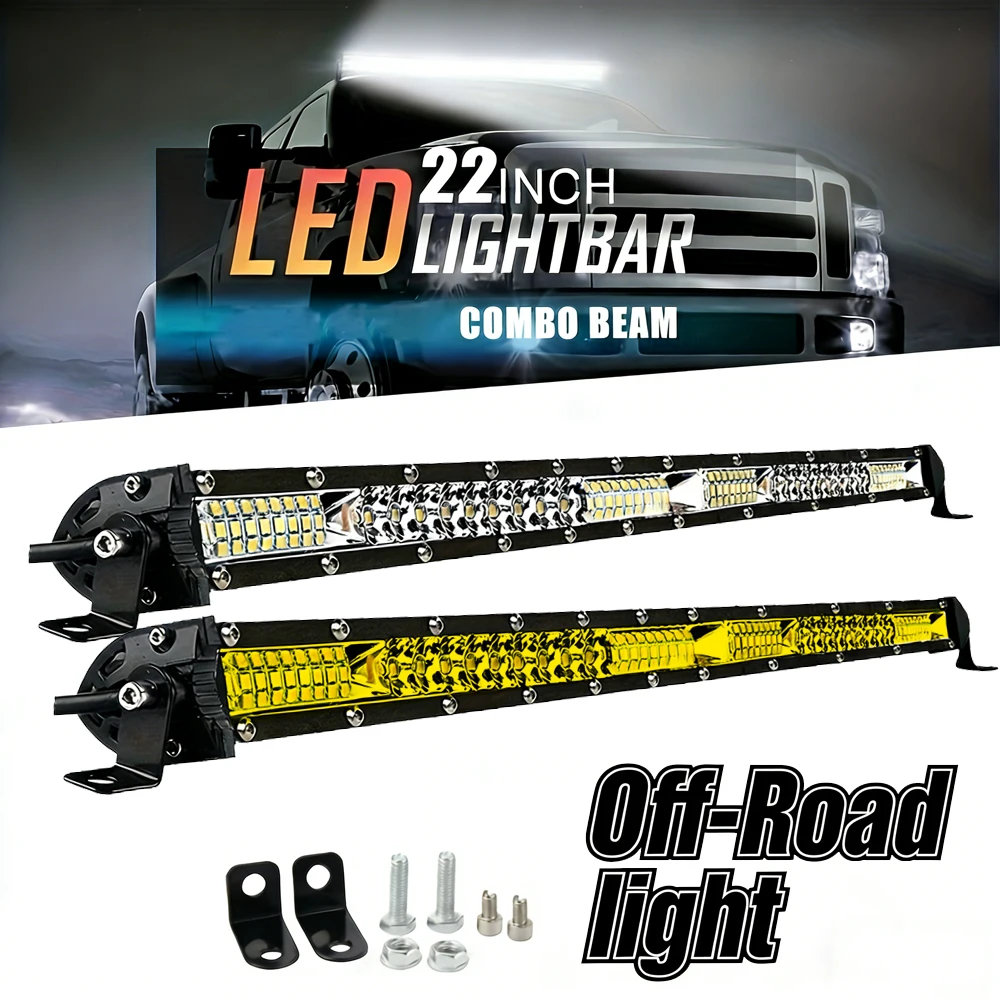 Led Work Light Bar 12 Inch Offroad - Lampu Kerja LED Slim Single Row