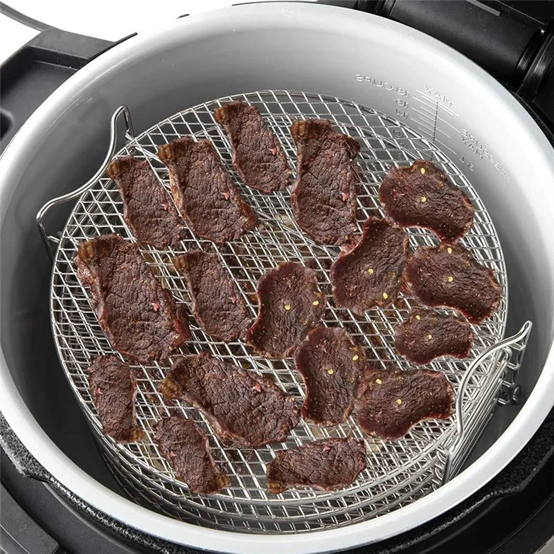 

ABKJ-Stainless Steel Dehydrator Rack For Ninja Foodi 6.5& 8Qt And Ninja Pressure Cooker Dehydrator Rack Air Fryer Accessories