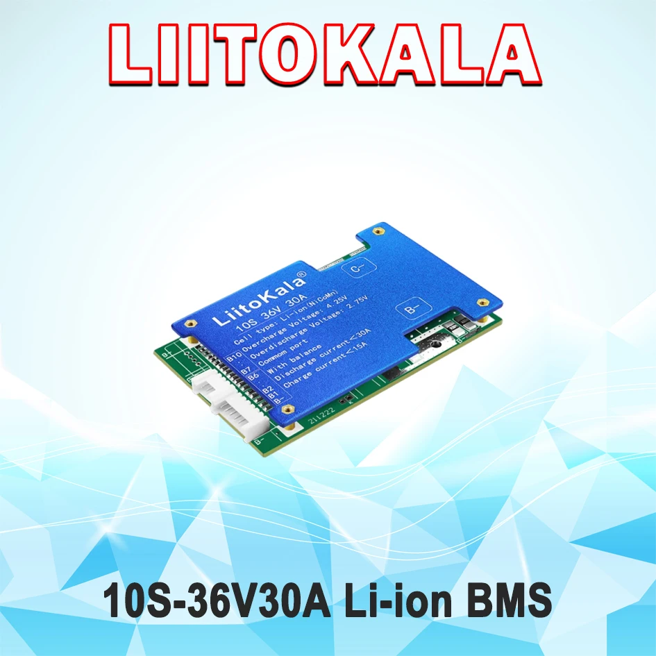 LiitoKala 10S-36V30A-BMS لوحة حماية بطارية ليثيوم أيون