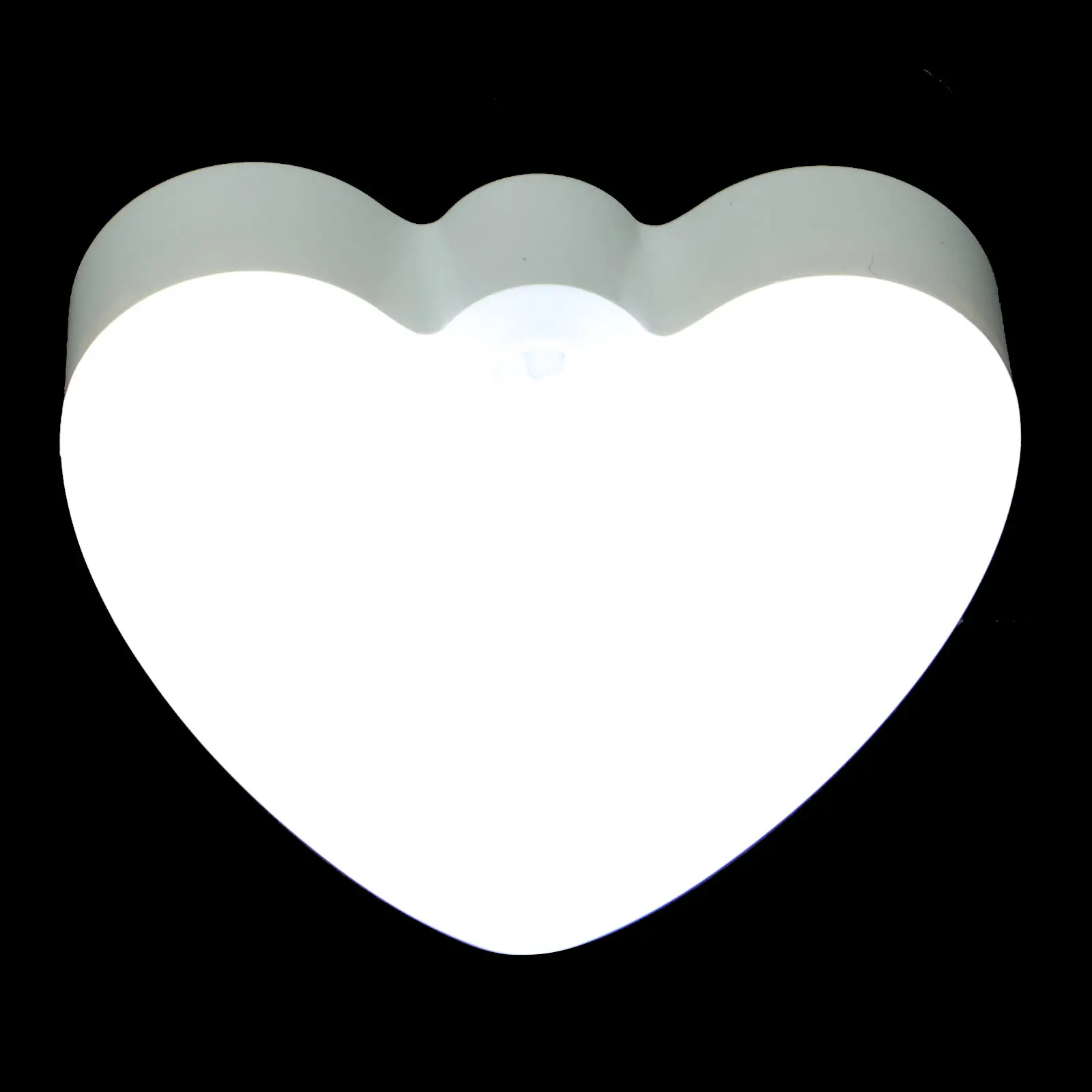 

1pc Heart Shape Induction Sensor Night Lamp Led Night Light Wall Lamp Cabinet Corridor Sensor Light Usb Charging Easy Install