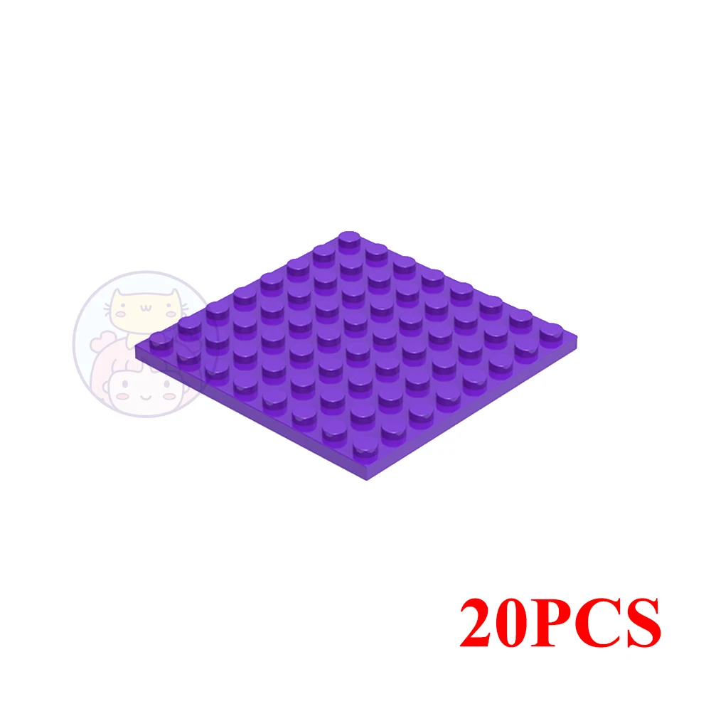 20 個 MOC 41539 プレート 8 × 8 ビルディングブロックキットハイテクボードハウスレンガ粒子 DIY アイデアおもちゃ子供の誕生日子供のギフト