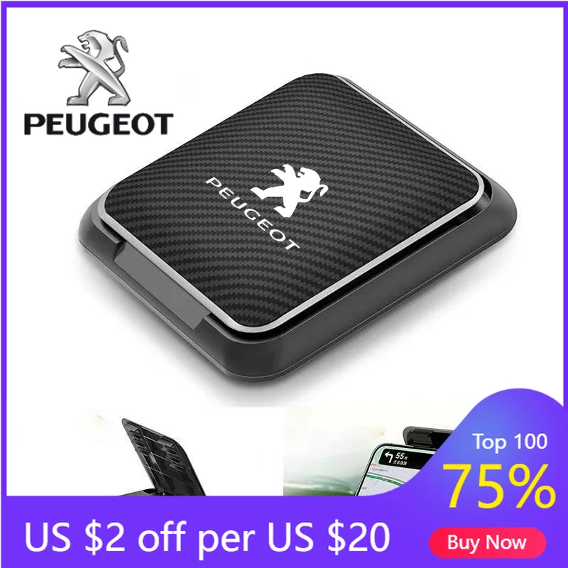 

Новинка 2026: Горячая продажа! Автомобильный держатель для телефона на приборную панель с GPS-навигацией, аксессуары для Peugeot GT, GTi, 307, 308, 207