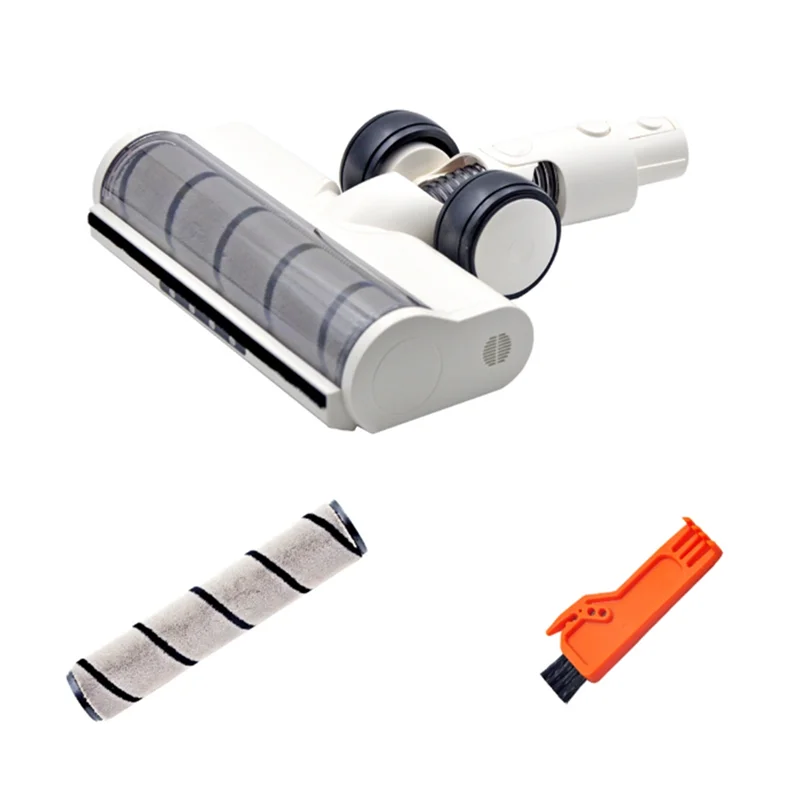 A05G-3Pcs ل Dreame R10 R20 R30 T30 فراغ فرشاة الأرضية الكهربائية مرفق رأس فرشاة الأرضية الناعمة مع ضوء الغبار LED
