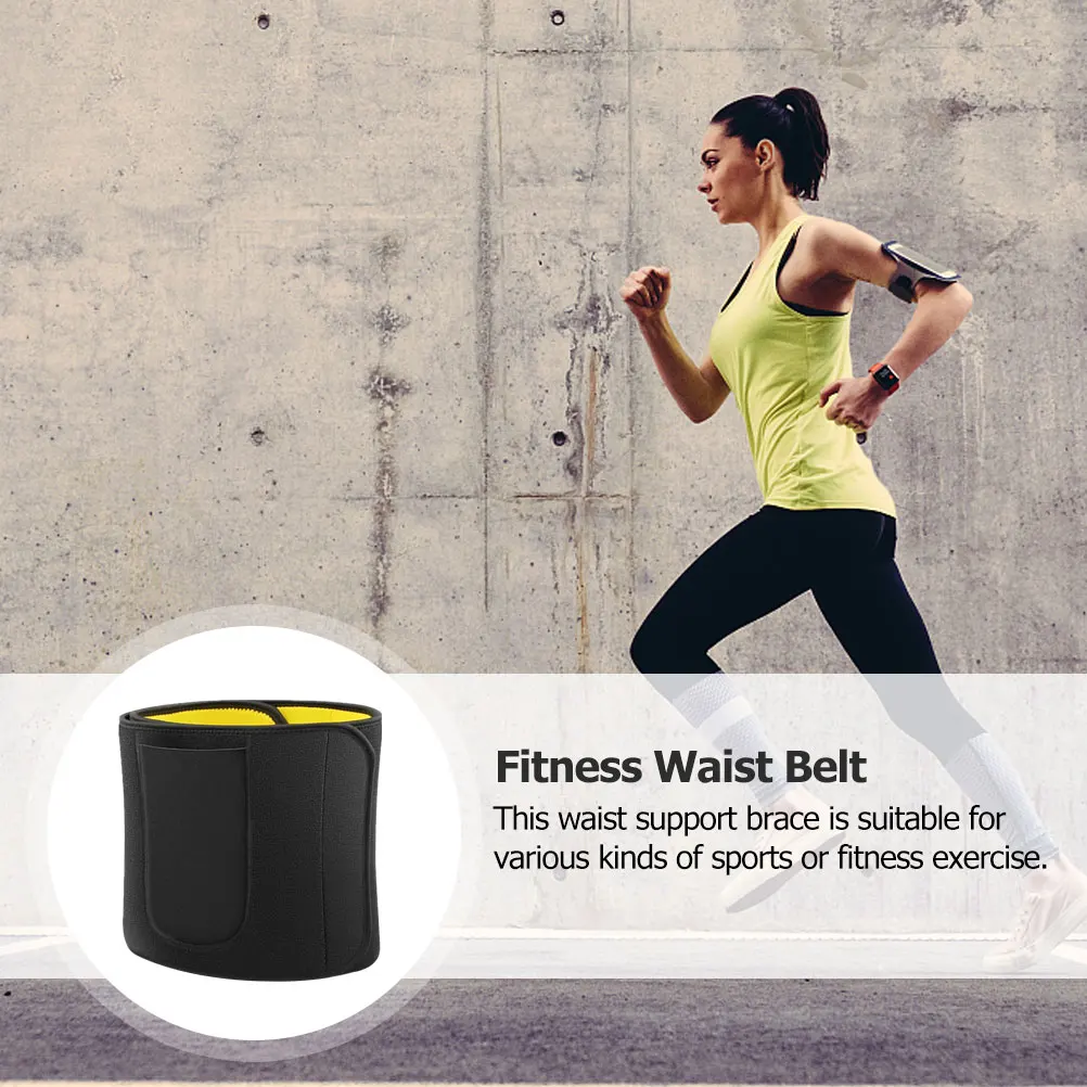 

Breathable Fitness Waist Belt for Men Women Two-Color Running Lumbar Support Strap Portable Abdominal Compression Sport Belt