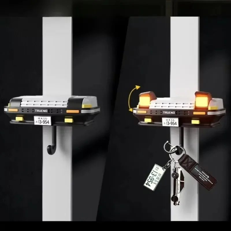 AE86 Car Headlight Key Holder Auto Pop-Up LED Lights Retro