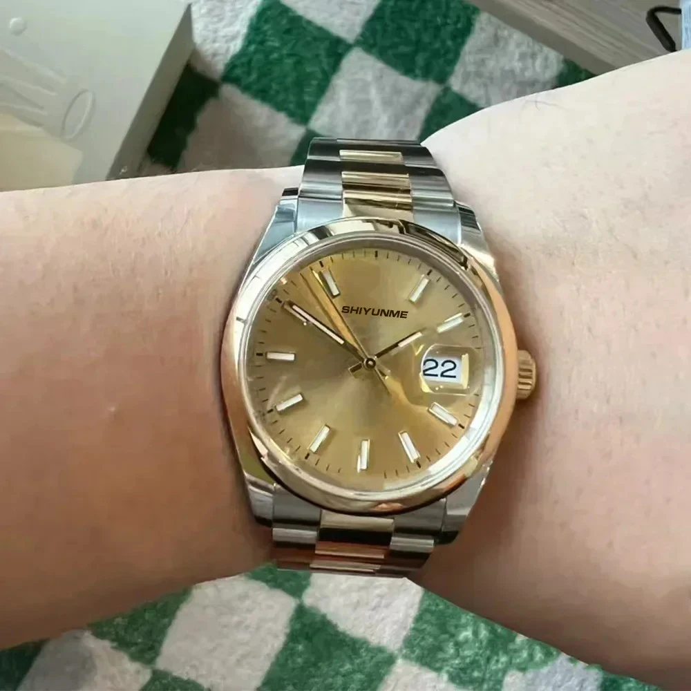 904L automatische mechanische Unisex-Uhr Diamant Edelstahl voll funktionsfähig wasserdicht Weltzeit