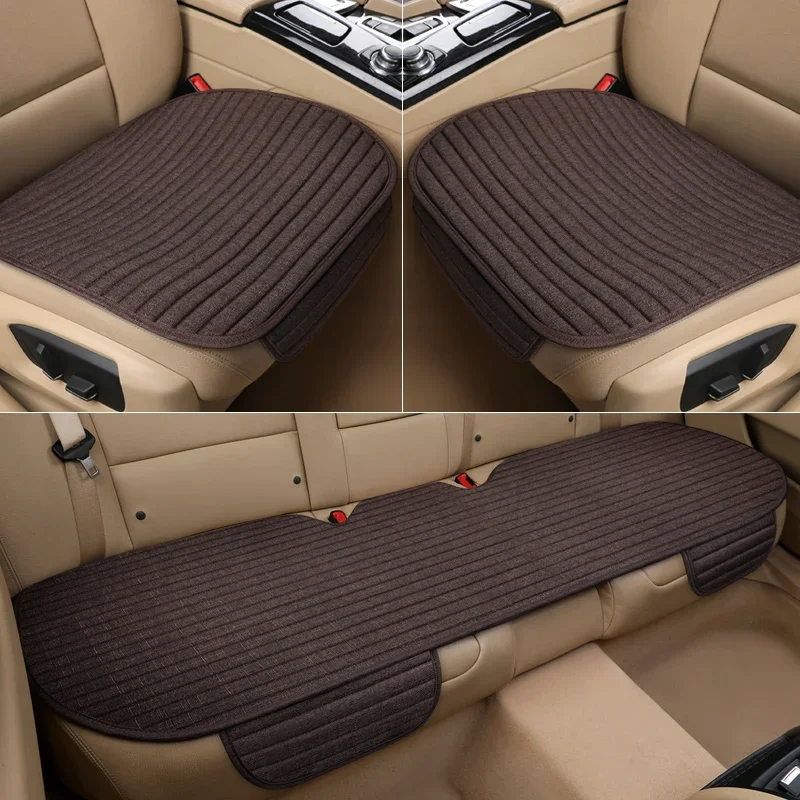 Linen Universal Breathable Car Cushion Cover Suitable for Bmw 4 Series F32 F33 F36 G22 G23 G26 Interior Accessories