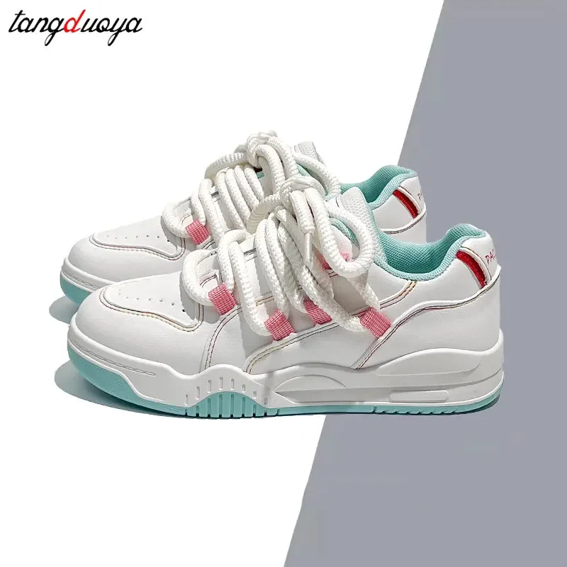 Kawaii Lolita Sneakers women\'s casual sports shoes Harajuku style thick soled vulcanized shoes student anti slip tennis shoes