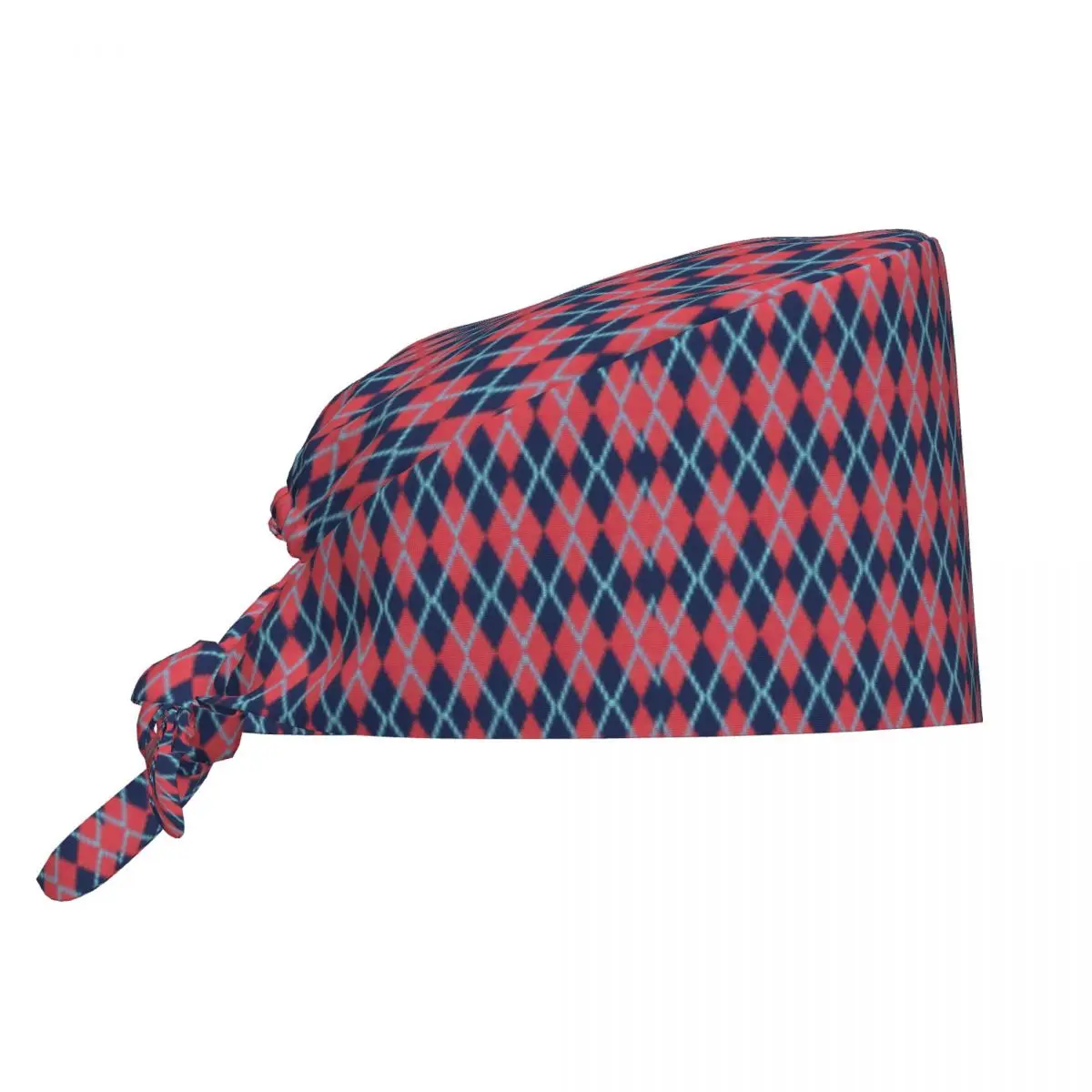 

Custom Diamond Pattern Medical Staff Scrubs Hat Men Women For Chef Hat Scrub Caps