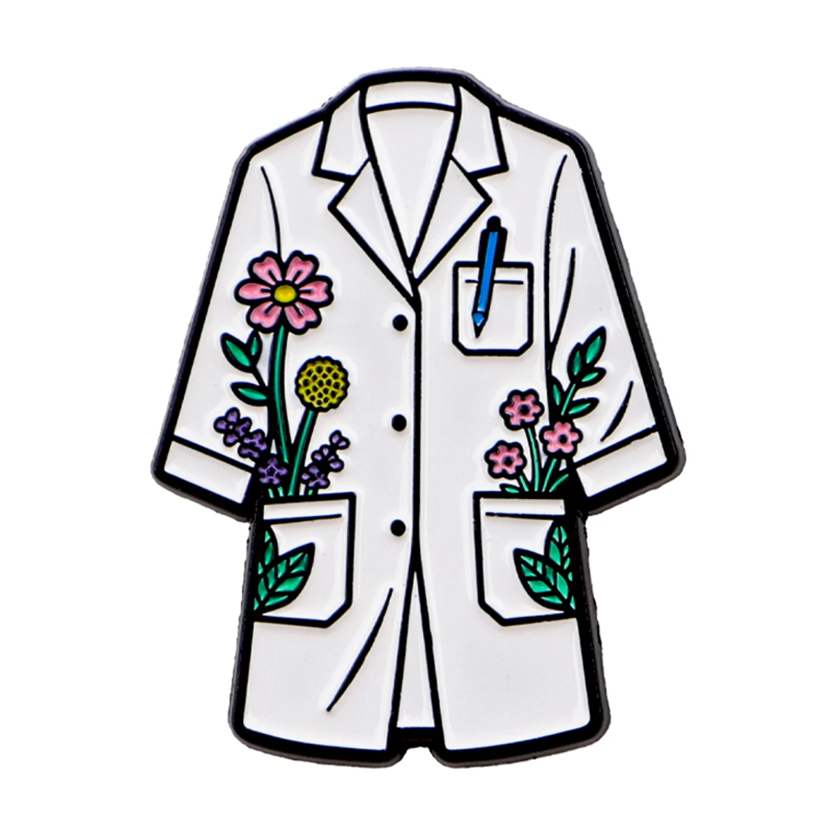 Doctor's Coat Enamel Pin Nurse Brooch Pines Lapel Pins Badge on Backpack Clothing Accessories Medical Jewelry Friends Gifts