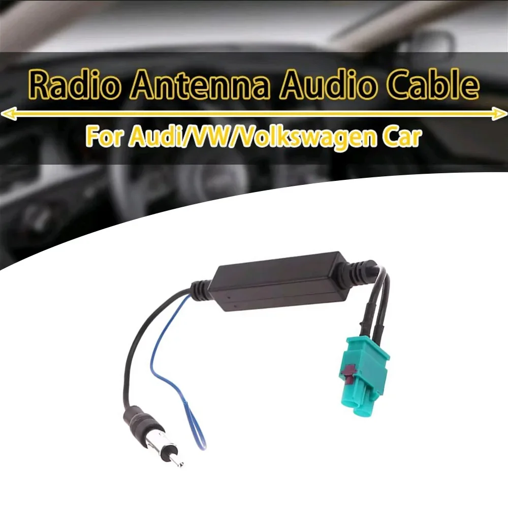 Antena de Radio FM aérea para coche, adaptador amplificador Dual macho, accesorios para Volkswagen Touareg/Cayenne/Audi, 1 unidad