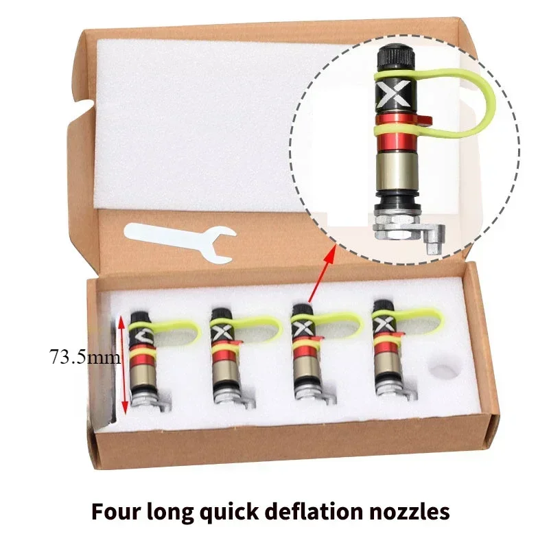 1 or 4pcs Tire Quick Release Valve For Desert Off-road Sand Accessories Tire Deflation Valves Pressure Relief Universal Car Part