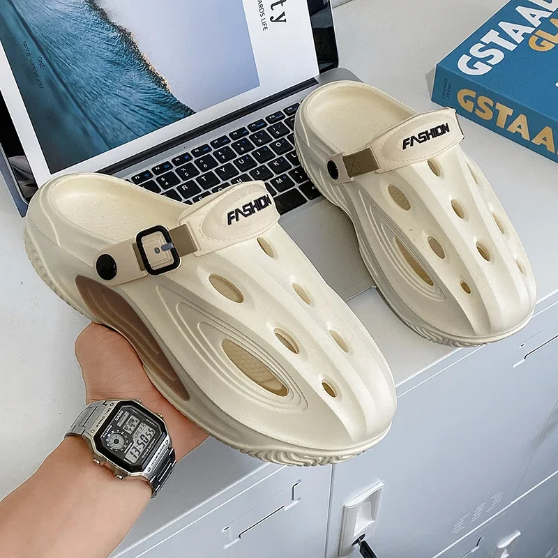 

Men's and Women's Summer Outer Wear Thick-Soled Non-Slip Slippers Outdoor Sports Dual-Use Beach Sandals