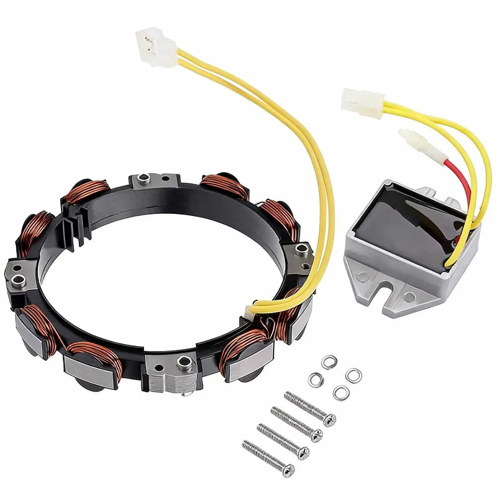 1 Piece Metal 2Pin Stator Coil And Regulator For 592830 696458 GT235 LT166 Lawn Mower Engine Replacement
