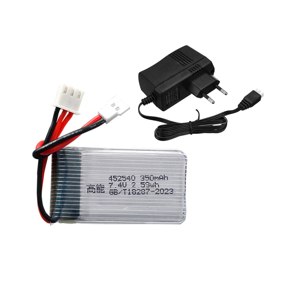 ドローン用バッテリー充電器セット,2s,7.4v,350mah,7.4v,mjx x401h x402 jxd,515 515w,515v