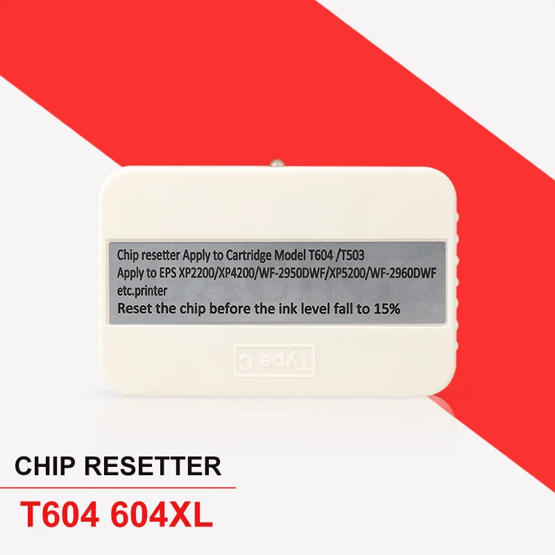 T604 T503 Ink Cartridge Chip Resetter For Epson WF-2910 WF-2930 WF-2950 XP-2200 XP-2205 XP-3200 XP-4200 Printer Resetter For EU